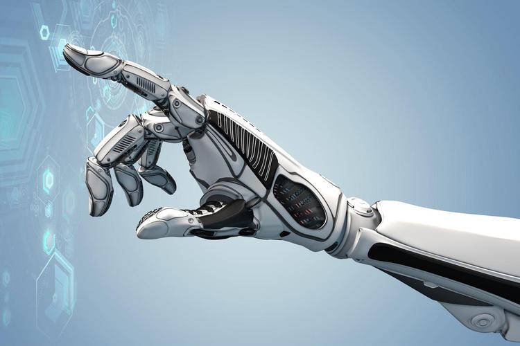 教育研发机器人人工智能商务医疗科技背景图片蓝色系科技感vr眼镜人物